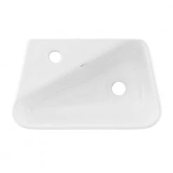 Swiss Madison Plaisir 18 in. x 11 in. Ceramic Wall Hung Vessel Sink with Left Side Faucet Mount in White 13 Swiss Madison Plaisir 18 in. x 11 in. Ceramic Wall Hung Vessel Sink with Left Side Faucet Mount in White -Bathroom Sinks Sales glossy white swiss madison wall mount sinks sm ws314 e1 1000