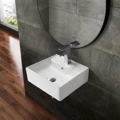 Swiss Madison Claire Compact Ceramic Wall Hung Sink in White 14 Swiss Madison Claire Compact Ceramic Wall Hung Sink in White -Bathroom Sinks Sales glossy white swiss madison wall mount sinks sm ws319 c3 1000