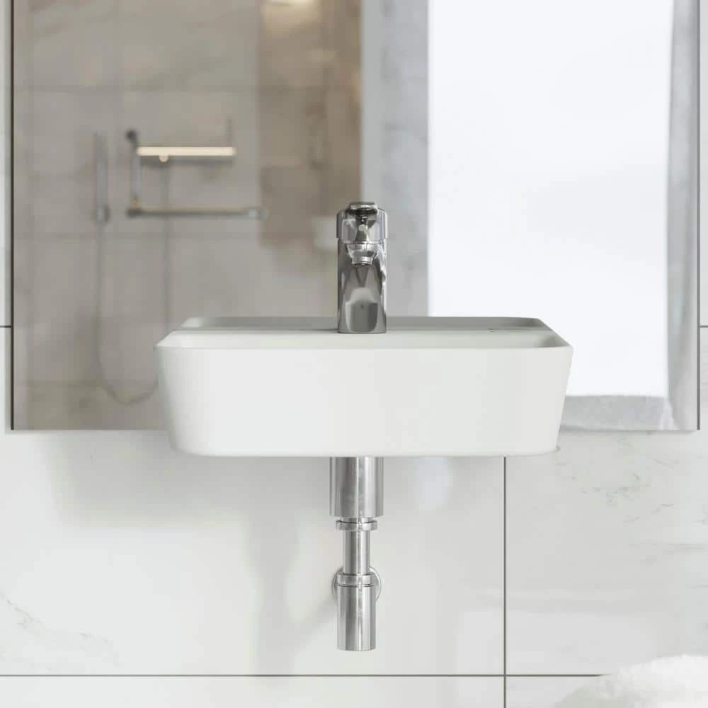 Swiss Madison St. Tropez Wall Mount Sink in White 4 Swiss Madison St. Tropez Wall Mount Sink in White - Image 2