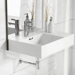 Swiss Madison St. Tropez Vessel Sink in Glossy White