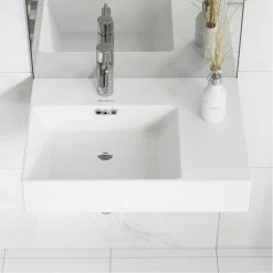 Swiss Madison St. Tropez Vessel Sink in Glossy White -Bathroom Sinks Sales glossy white swiss madison wall mount sinks sm ws322 76 1000