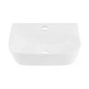 Swiss Madison St. Tropez Ceramic Rectangle Wall Hung Vessel Sink in White