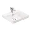 WS Bath Collections Luxury 50 WG Wall Mount or Drop-In Rectangular Bathroom Sink in Glossy White with Single Faucet Hole -Bathroom Sinks Sales glossy white ws bath collections wall mount sinks luxury 50 01 wg 64 1000