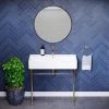 Swiss Madison Carre 36 in. Ceramic White Console Sink Basin Gold Legs -Bathroom Sinks Sales gold swiss madison console sinks sm cs723 64 1000