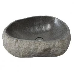 Eden Bath Natural Galet Nobu Boulder Sink with Thin Lip -Bathroom Sinks Sales gray eden bath vessel sinks eb s019gn p 1f 1000
