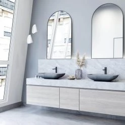 VIGO Concreto Stone 22 in. Concrete Rectangular Vessel Bathroom Sink in Gray 23 VIGO Concreto Stone 22 in. Concrete Rectangular Vessel Bathroom Sink in Gray -Bathroom Sinks Sales gray vigo vessel sinks vg04056 31 1000