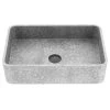 VIGO Concreto Stone 20 in. Concrete Rectangular Vessel Bathroom Sink in Gray -Bathroom Sinks Sales gray vigo vessel sinks vg04062 64 1000