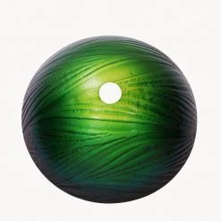 KRAUS Nei Glass Vessel Sink in Green with Waterfall Faucet in Satin Nickel -Bathroom Sinks Sales green kraus vessel sinks c gv 391 19mm 10sn fa 1000