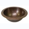 Barclay Products Self-Rimming Round Bathroom Sink in Hammered Antique Copper -Bathroom Sinks Sales hammered antique copper barclay products drop in bathroom sinks 6733 ac 64 1000