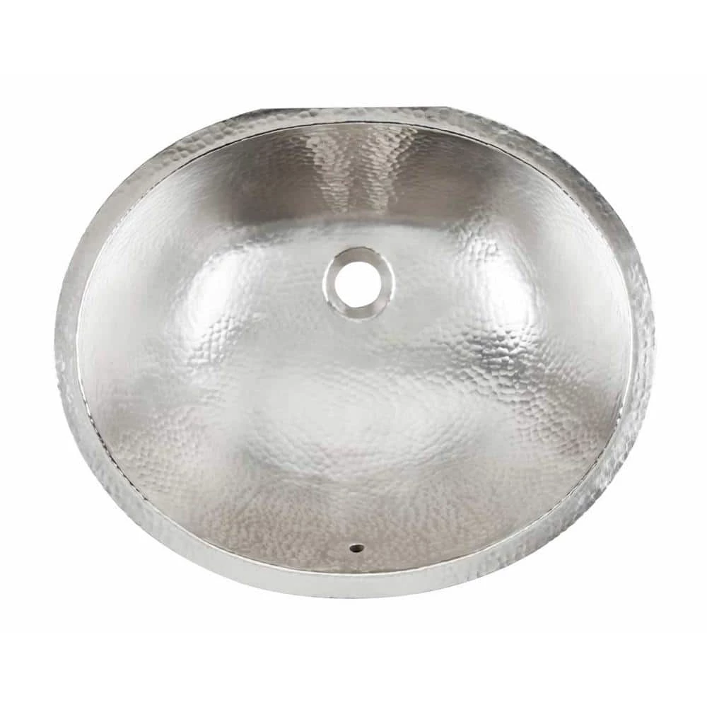 SINKOLOGY Pavlov All-in-One 19.25 in. Undermount Bathroom Sink with Pfister Parisa Faucet in Hammered Nickel 4 SINKOLOGY Pavlov All-in-One 19.25 in. Undermount Bathroom Sink with Pfister Parisa Faucet in Hammered Nickel - Image 2