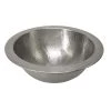 Barclay Products Self-Rimming Round Bathroom Sink in Hammered Pewter 1 Barclay Products Self-Rimming Round Bathroom Sink in Hammered Pewter -Bathroom Sinks Sales hammered pewter barclay products drop in bathroom sinks 6713 pe 64 1000