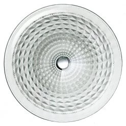 KOHLER Kallos Undermount Glass Bathroom Sink in Ice