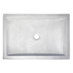Eden Bath 22 in. Shallow Wave Concrete Rectangular Vessel Sink in Light Gray -Bathroom Sinks Sales light gray eden bath vessel sinks eb n008lg 4f 1000
