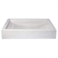 Eden Bath 22 in. Shallow Wave Concrete Rectangular Vessel Sink in Light Gray -Bathroom Sinks Sales light gray eden bath vessel sinks eb n008lg 66 1000