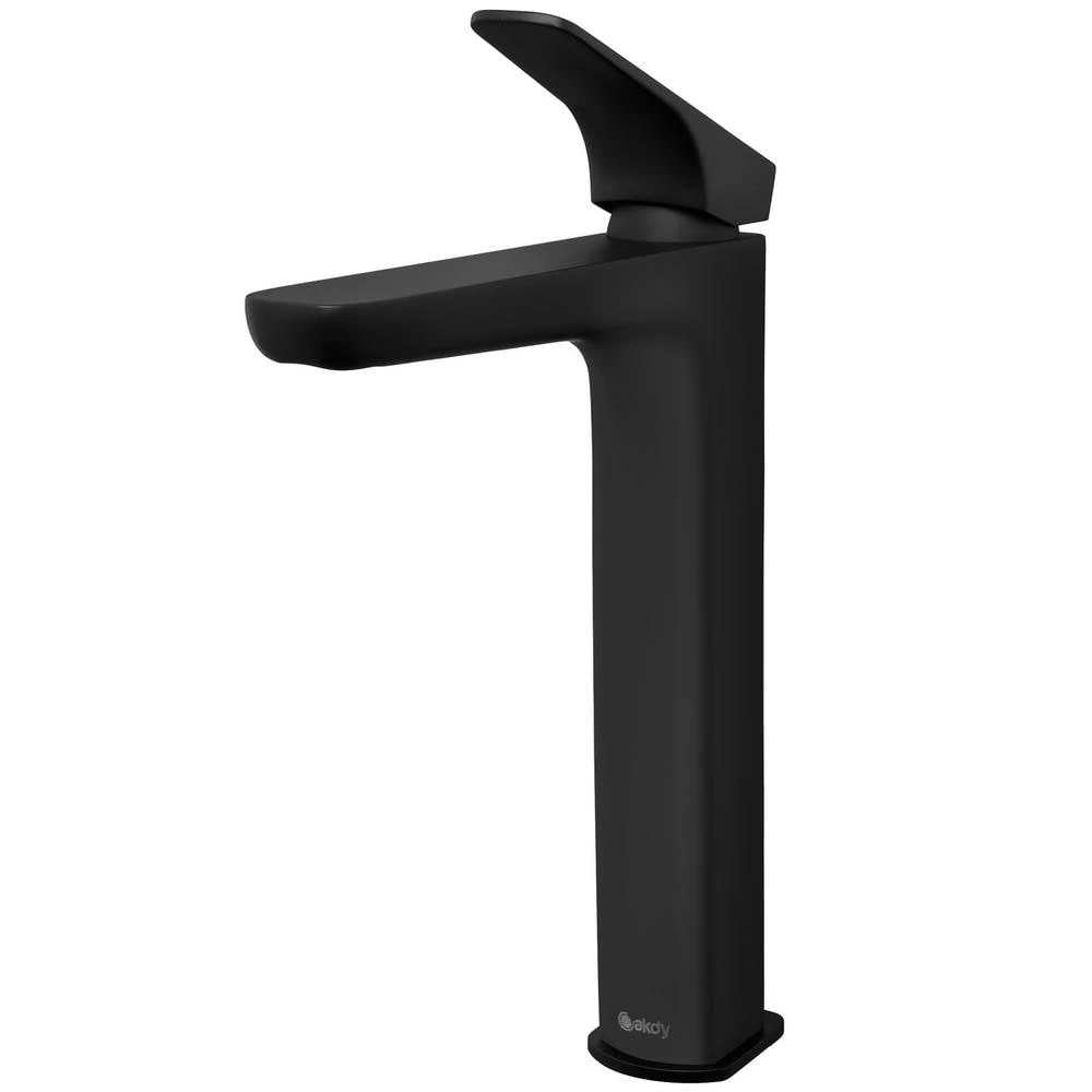 AKDY 20.6 in. W x 13.5 in. L Stainless Steel Vessel Sink with High Arc Faucet and Pop-Up Drain in Matte Black 6 AKDY 20.6 in. W x 13.5 in. L Stainless Steel Vessel Sink with High Arc Faucet and Pop-Up Drain in Matte Black - Image 4