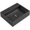 SERENE VALLEY 26 in. Wall-Mount Install or On Countertop Bathroom Sink with Single Faucet Hole in Matte Black 2 SERENE VALLEY 26 in. Wall-Mount Install or On Countertop Bathroom Sink with Single Faucet Hole in Matte Black -Bathroom Sinks Sales matte black serene valley wall mount sinks svws601 26bk 64 1000