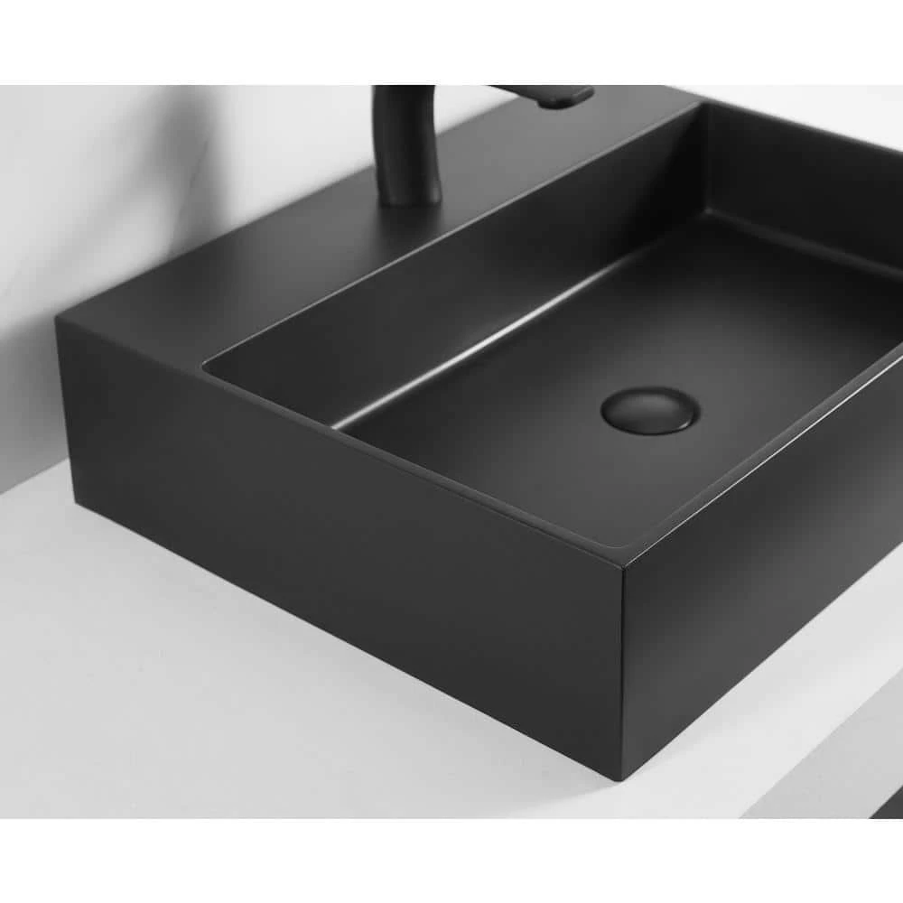 SERENE VALLEY Bathroom Sink, Wall-Mount Install or On Countertop, 40 in. with Single Faucet Hole 4 SERENE VALLEY Bathroom Sink, Wall-Mount Install or On Countertop, 40 in. with Single Faucet Hole - Image 2