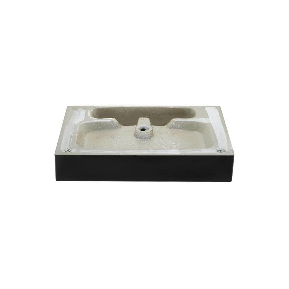 Swiss Madison Claire 24 in. Ceramic Matte Black Console Sink Basin Black Legs 6 Swiss Madison Claire 24 in. Ceramic Matte Black Console Sink Basin Black Legs - Image 4