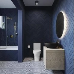 Swiss Madison Sublime 17 in. Matte Black Ceramic Round Vessel Sink -Bathroom Sinks Sales matte black swiss madison vessel sinks sm vs212mb 31 1000