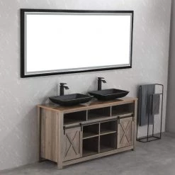 TOOLKISS Glass Rectangular Vessel Sink in Matte Black with Faucet and Pop-Up Drain 26 TOOLKISS Glass Rectangular Vessel Sink in Matte Black with Faucet and Pop-Up Drain -Bathroom Sinks Sales matte black toolkiss vessel sinks ad sink mb08 1f 1000