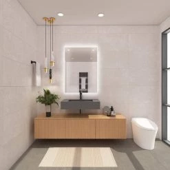 Castellousa Pyramid 30 in. Wall Mount Solid Surface Single-Basin Rectangle Non Vessel Bathroom Sink in Matte Grey -Bathroom Sinks Sales matte gray castellousa wall mount sinks cb gm 2053 30 g 31 1000