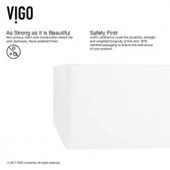 VIGO Matte Stone Dianthus Composite Square Vessel Bathroom Sink in White 17 VIGO Matte Stone Dianthus Composite Square Vessel Bathroom Sink in White -Bathroom Sinks Sales matte stone vigo vessel sinks vg04001 66 1000