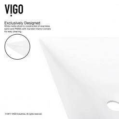 VIGO Matte Stone Hibiscus Composite Square Vessel Bathroom Sink in White 18 VIGO Matte Stone Hibiscus Composite Square Vessel Bathroom Sink in White -Bathroom Sinks Sales matte stone vigo vessel sinks vg04004 77 1000