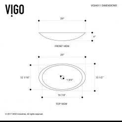 VIGO Matte Stone Wisteria Composite Oval Vessel Bathroom Sink in White -Bathroom Sinks Sales matte stone vigo vessel sinks vg04011 1f 1000