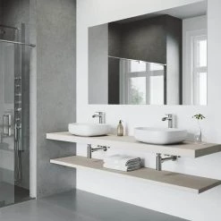 VIGO Matte Stone Peony Composite Specialty Vessel Bathroom Sink in White -Bathroom Sinks Sales matte stone vigo vessel sinks vg04012 40 1000