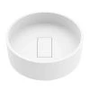 VIGO Matte Stone Bryant Composite Round Vessel Bathroom Sink in White -Bathroom Sinks Sales matte stone vigo vessel sinks vg04019 64 1000