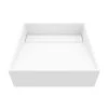 VIGO Matte Stone Starr Composite Square Vessel Bathroom Sink in White 1 VIGO Matte Stone Starr Composite Square Vessel Bathroom Sink in White -Bathroom Sinks Sales matte stone vigo vessel sinks vg04022 64 1000