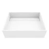 VIGO Matte Stone Montauk Composite Rectangular Vessel Bathroom Sink in White -Bathroom Sinks Sales matte stone vigo vessel sinks vg04023 64 1000