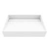 VIGO Matte Stone Starr Composite Grand Rectangular Vessel Bathroom Sink in White -Bathroom Sinks Sales matte stone vigo vessel sinks vg04028 64 1000