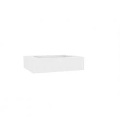 Castellousa Pyramid 24 in. Wall Mount Solid Surface Single Basin Rectangle Bathroom Sink in Matte White 10 Castellousa Pyramid 24 in. Wall Mount Solid Surface Single Basin Rectangle Bathroom Sink in Matte White -Bathroom Sinks Sales matte white castellousa wall mount sinks cb gm 2053 24 4f 1000