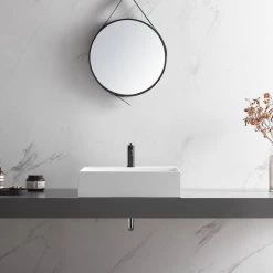 SERENE VALLEY 26 in. Wall-Mount or Countertop Install, Bathroom Sink with Single Faucet Hole in Matte White 18 SERENE VALLEY 26 in. Wall-Mount or Countertop Install, Bathroom Sink with Single Faucet Hole in Matte White -Bathroom Sinks Sales matte white serene valley wall mount sinks svws601 26wh 44 1000