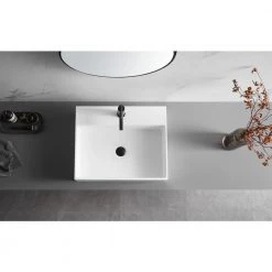 SERENE VALLEY 26 in. Wall-Mount or Countertop Install, Bathroom Sink with Single Faucet Hole in Matte White 20 SERENE VALLEY 26 in. Wall-Mount or Countertop Install, Bathroom Sink with Single Faucet Hole in Matte White -Bathroom Sinks Sales matte white serene valley wall mount sinks svws601 26wh 76 1000