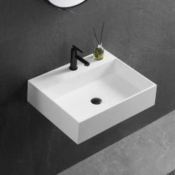 SERENE VALLEY 26 in. Wall-Mount or Countertop Install, Bathroom Sink with Single Faucet Hole in Matte White 21 SERENE VALLEY 26 in. Wall-Mount or Countertop Install, Bathroom Sink with Single Faucet Hole in Matte White -Bathroom Sinks Sales matte white serene valley wall mount sinks svws601 26wh d4 1000