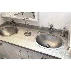 Premier Copper Products Under Counter/Surface-Mount Oval Hammered Copper 19 in. 0-Hole Bathroom Sink in Nickel 13 Premier Copper Products Under Counter/Surface-Mount Oval Hammered Copper 19 in. 0-Hole Bathroom Sink in Nickel -Bathroom Sinks Sales nickel premier copper products undermount bathroom sinks lo19fen fa 1000