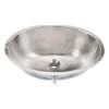 SINKOLOGY Pavlov 19-1/4 in. Undermount Handmade Hammered Nickel Bathroom Sink with Brushed Nickel Finish -Bathroom Sinks Sales nickel sinkology undermount bathroom sinks bou 0712hn 64 1000