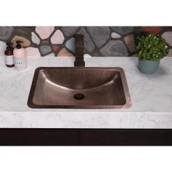 Monarch Abode Monarch Dual Mount Pure Copper Hand Hammered Venetian 21 in. Single Bowl Sink -Bathroom Sinks Sales oil rubbed bronze monarch abode drop in bathroom sinks 17095 fa 1000