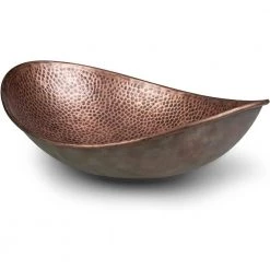 Monarch Abode 19 in. Hand Hammered Harbor Vessel Bathroom Sink in Pure Copper 14 Monarch Abode 19 in. Hand Hammered Harbor Vessel Bathroom Sink in Pure Copper -Bathroom Sinks Sales oil rubbed bronze monarch abode vessel sinks 17086 1f 1000