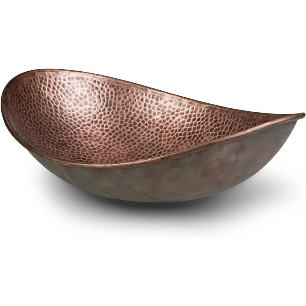 Monarch Abode 19 in. Hand Hammered Harbor Vessel Bathroom Sink in Pure Copper 7 Monarch Abode 19 in. Hand Hammered Harbor Vessel Bathroom Sink in Pure Copper - Image 5