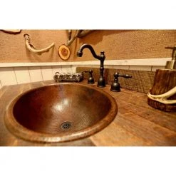 Premier Copper Products Self-Rimming Master Bath Oval Hammered Copper Bathroom Sink in Oil Rubbed Bronze -Bathroom Sinks Sales oil rubbed bronze premier copper products drop in bathroom sinks lo20rdb 76 1000