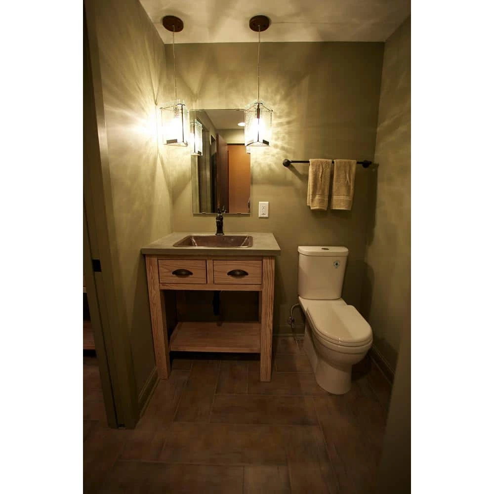 Premier Copper Products Under-Counter Rectangle Hammered Copper Bathroom Sink in Oil Rubbed Bronze 8 Premier Copper Products Under-Counter Rectangle Hammered Copper Bathroom Sink in Oil Rubbed Bronze - Image 6