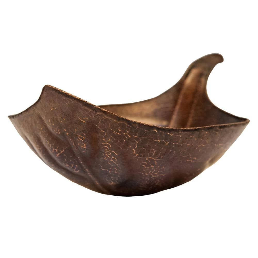 Premier Copper Products Leaf Hammered Copper Vessel Sink in Oil Rubbed Bronze 6 Premier Copper Products Leaf Hammered Copper Vessel Sink in Oil Rubbed Bronze - Image 4