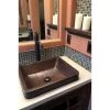 Premier Copper Products Rectangle Skirted Hammered Copper Vessel Sink in Oil Rubbed Bronze -Bathroom Sinks Sales oil rubbed bronze premier copper products vessel sinks vrec19skdb 64 1000
