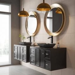 VIGO Glass Rectangular Vessel Bathroom Sink in Onyx Gray with Duris Faucet and Pop-Up Drain in Matte Black -Bathroom Sinks Sales onyx vigo vessel sinks vgt1701 76 1000