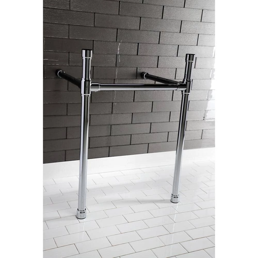 Kingston Brass Dreyfuss Stainless Steel Console Sink Legs in Polished Chrome 4 Kingston Brass Dreyfuss Stainless Steel Console Sink Legs in Polished Chrome - Image 2