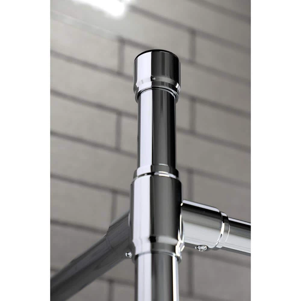 Kingston Brass Dreyfuss Stainless Steel Console Sink Legs in Polished Chrome 8 Kingston Brass Dreyfuss Stainless Steel Console Sink Legs in Polished Chrome - Image 6