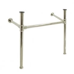 Kingston Brass Stainless Steel Console Table Legs in Polished Nickel